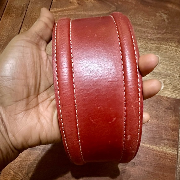 MEXX genuine leather red belt - Picture 7 of 15